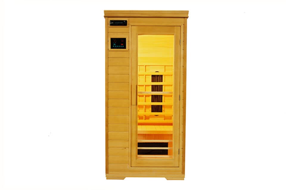 Ivar-1 LUXUS 1 Pers. Sauna Infrarotkabine & Infrarotsauna/Infrarot Wärmekabine + Radio + Ionizer + Leselampe ALL IN +...